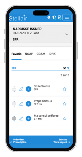 stellair sage femme smartphone